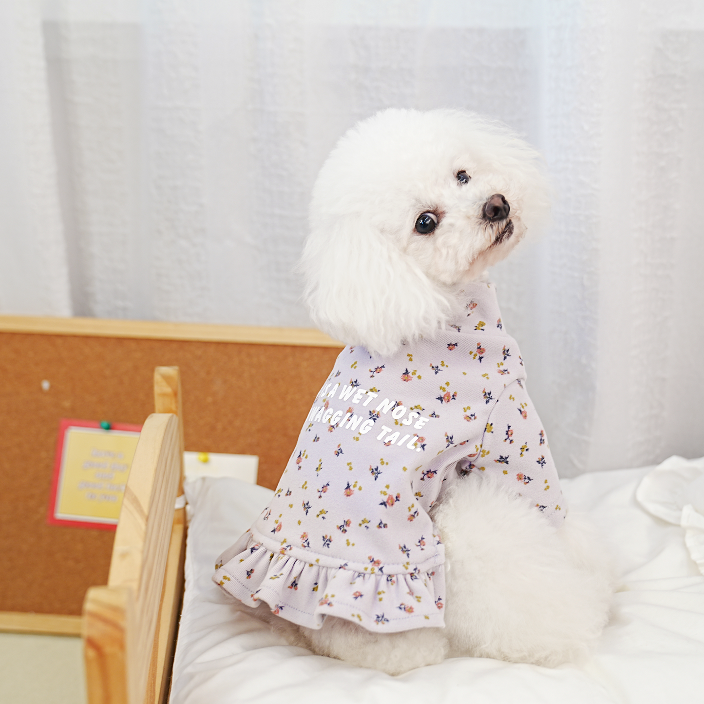 Vestido floral para perro
