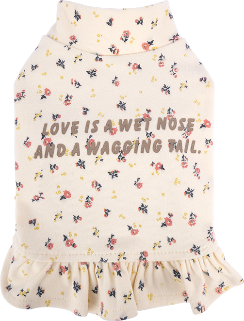 Vestido floral para perro