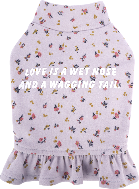 Vestido floral para perro