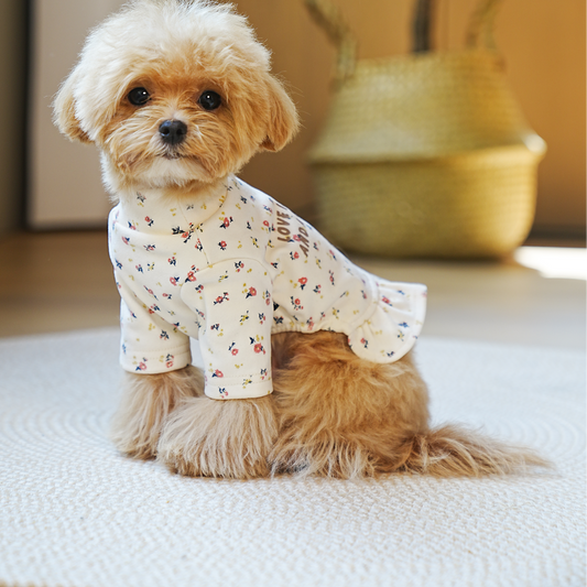 Vestido floral para perro